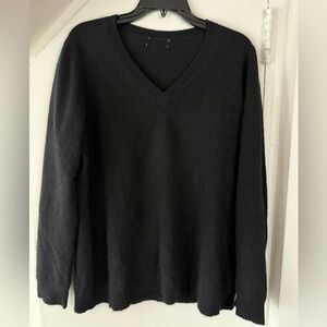 Charter Club Black 100% Cashmere V-Neck Sweater Women’s 1X